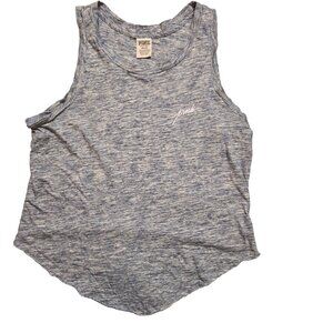 Pink Victoria Secret Heather Blue with Front and Back Graphics Size M‎ EUC